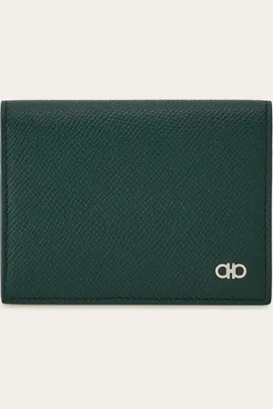 Salvatore Ferragamo Tarjetero Gancini Verde