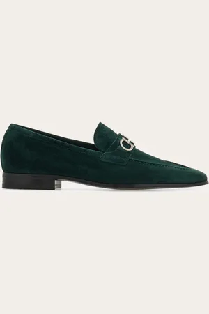 Salvatore Ferragamo Mocasines bocado Gancini Verde Talla 40