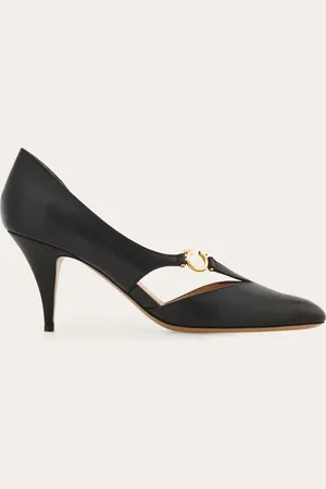 Salvatore Ferragamo Zapatos de salón detalle Gancini Negro Talla 35