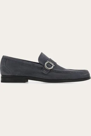 Salvatore Ferragamo Mocasines adorno Gancini Gris Talla 40