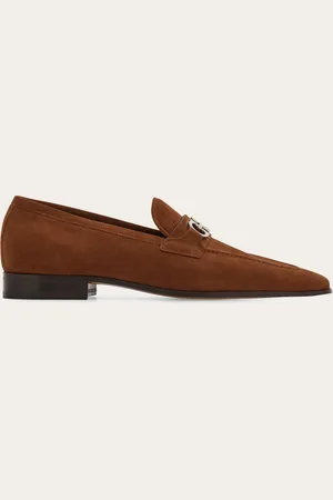 Salvatore Ferragamo Mocasines bocado Gancini Marrón Talla 40
