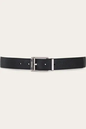 Salvatore Ferragamo Cinturón reversible y ajustable Negro