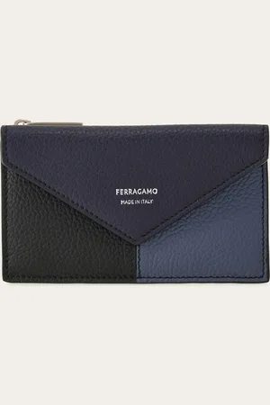 Salvatore Ferragamo Tarjetero color block Azul