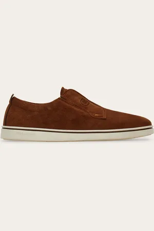 Salvatore Ferragamo Sneakers slip on Marrón Talla 40.5