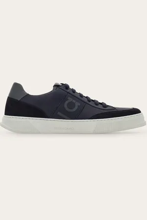 Salvatore Ferragamo Sneakers bajas con Gancini Azul Talla 40
