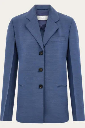 Salvatore Ferragamo Blazer recta Azul