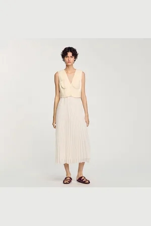 Sandro Vestido largo plisado