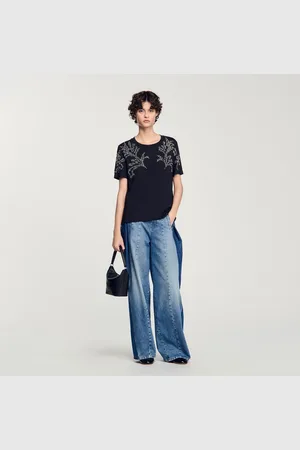 Sandro Camiseta con detalles bordados