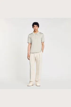 Sandro Polo de punto con cuello con cremallera