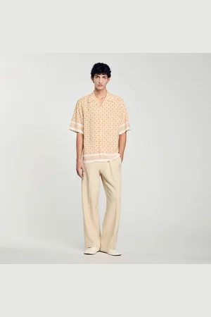 Sandro Camisa fluida con estampado Square Cross