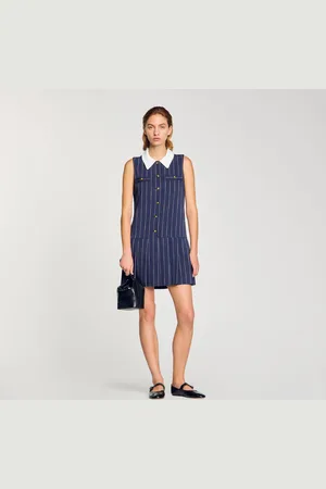 Sandro Vestido corto a rayas