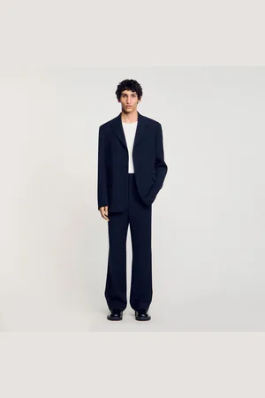 Sandro Chaqueta de traje oversize de lana
