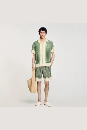 Sandro Camisa estampada de manga corta