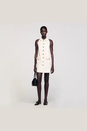 Sandro Vestido corto con cuello bebé