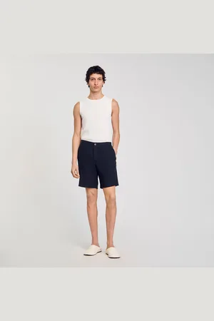 Sandro Pantalón corto de lino