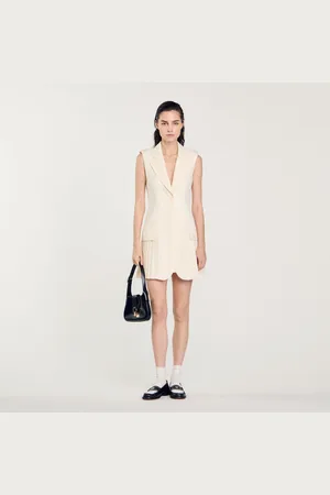 Sandro Vestido corto plisado de traje