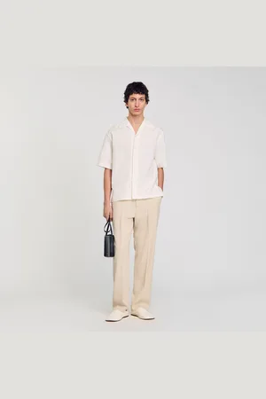 Sandro Camisa de algodón y lino