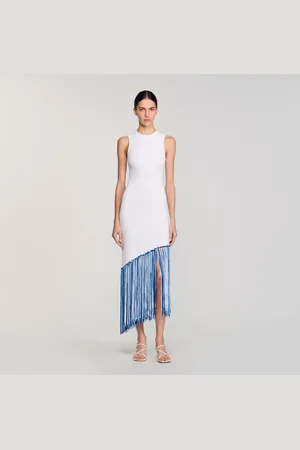 Sandro Vestido largo con flecos