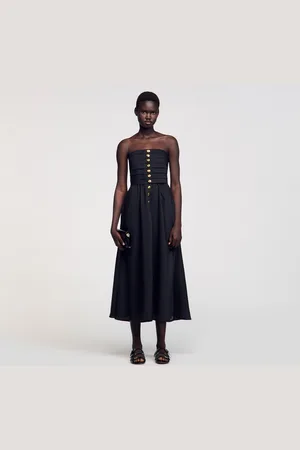 Sandro Vestido largo bustier