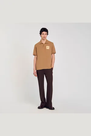 Sandro Polo con parche de flor