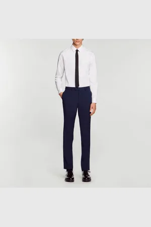 Sandro Pantalón de traje de lana virgen