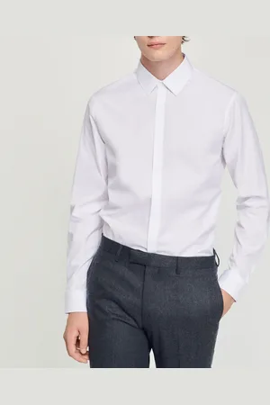 Sandro Camisa de corte slim de popelina