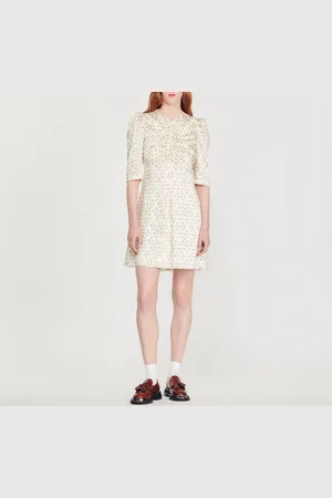 Sandro Vestido corto con estampado Fleurs d