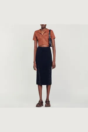 Sandro Falda midi sublimada con strass