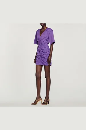 Sandro Vestido corto fruncido