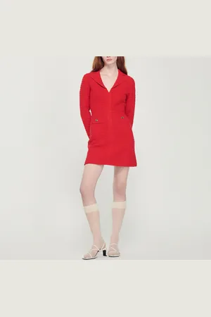 Sandro Vestido corto efecto tweed