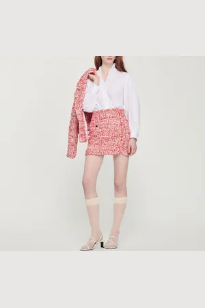 Sandro Falda corta de tweed