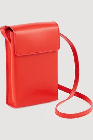 Sandro Pochette con bandolera de piel lisa