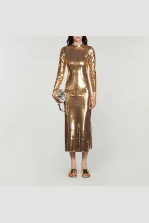 Sandro Vestido semilargo con lentejuelas