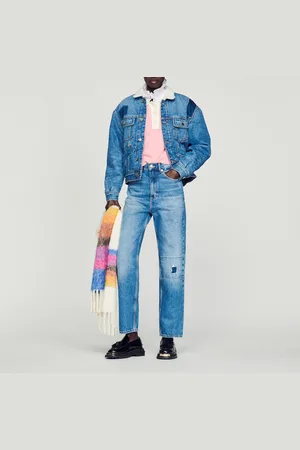 Sandro Chaqueta de denim forrado
