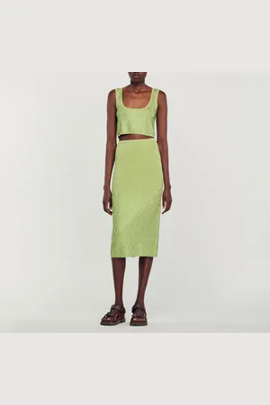Sandro Falda midi sublimada con strass