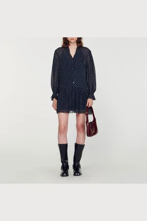 Sandro Vestido corto con lunares