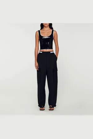 Sandro Top corto sublimado con strass