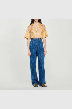 Sandro Camisa de seda estampada