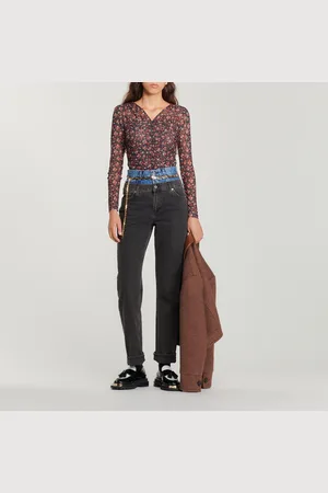 Sandro Top de tul con estampado floral