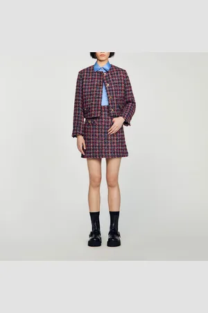 Sandro Falda corta de tweed
