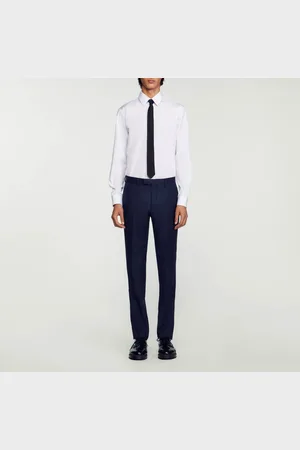 Sandro Pantalón de traje de lana virgen
