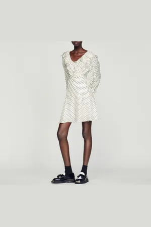 Sandro Vestido corto con estampado de lunares