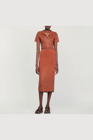 Sandro Falda midi sublimada con strass