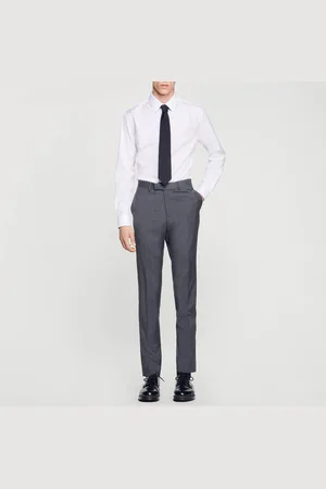 Sandro Pantalón de traje de lana