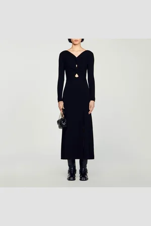 Sandro Vestido de punto trenzado