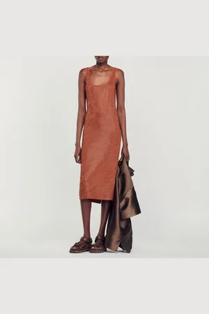 Sandro Vestido sublimado con strass