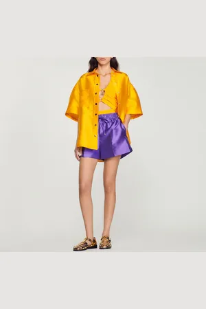 Sandro Camisa oversize satinada