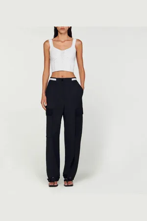 Sandro Top corto de punto con strass