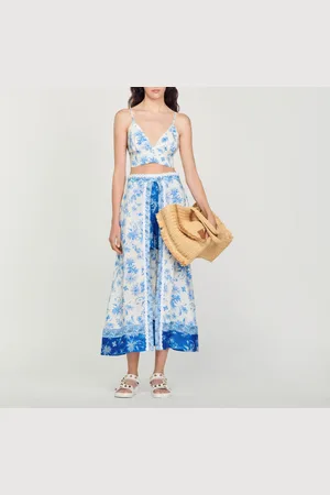 Sandro Top corpiño con estampado floral