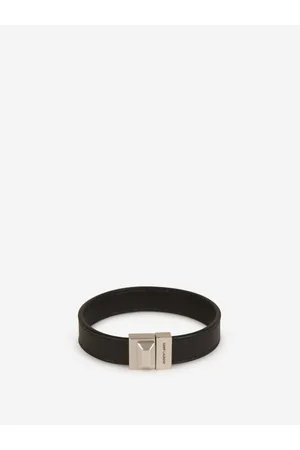 Saint Laurent Brazalete Piel Logo